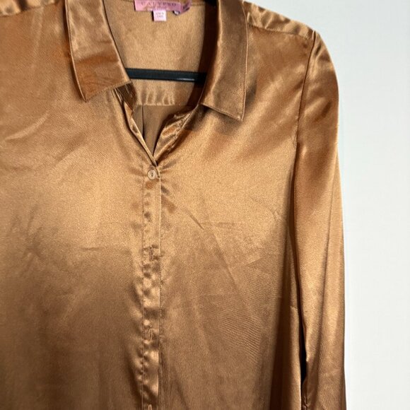 Calypso St. Barth tank silky button down tunic top - Picture 2 of 5